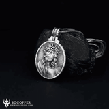 Crucifix Jesus Crown Of Thorns Pendant Necklace - BGCOPPER
