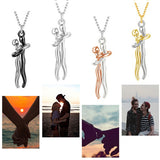 Hug Necklace-The Tale of Two Lovers Necklace