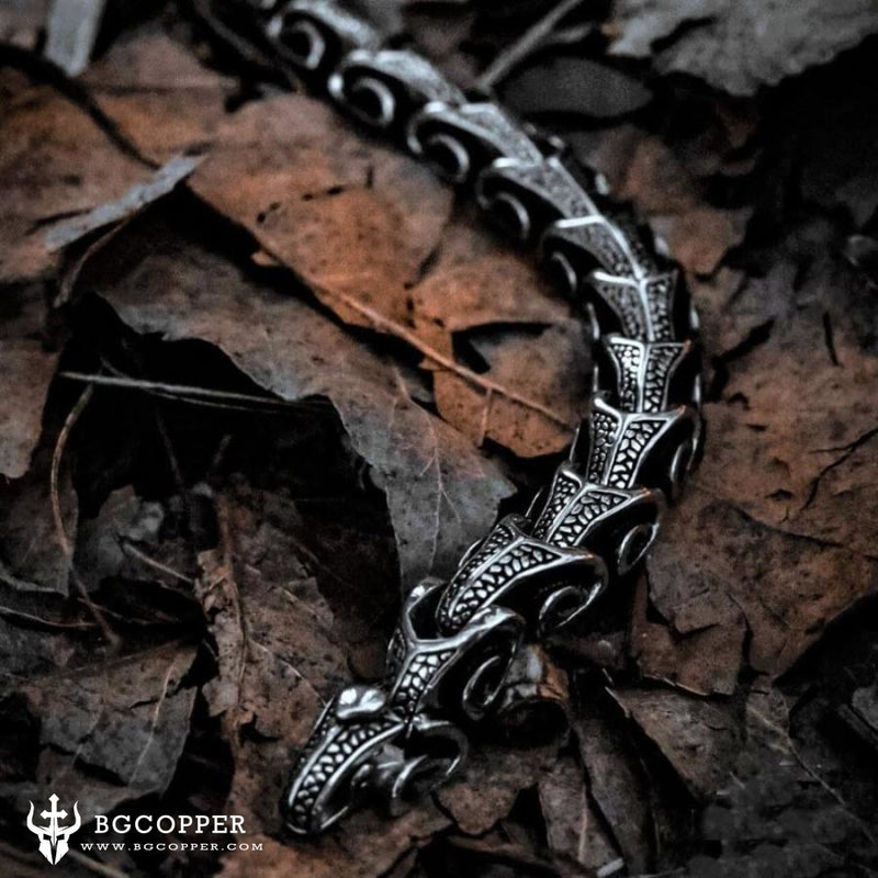 Jormungdandr Bracelet,the symbol for the eternal cycle of life - BGCOPPER
