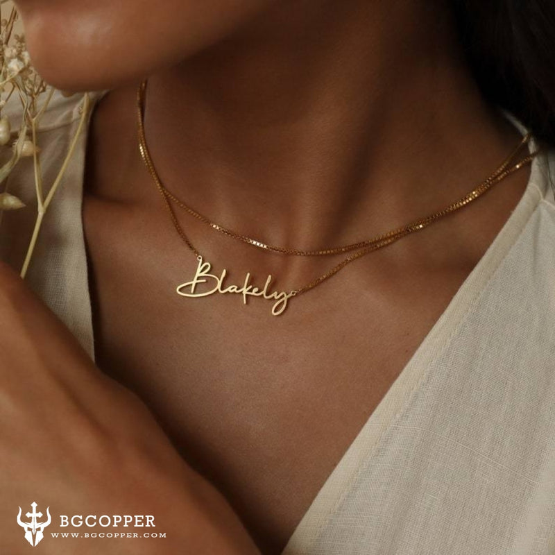 Personalized Name Necklace  •  Perfect Gift - BGCOPPER