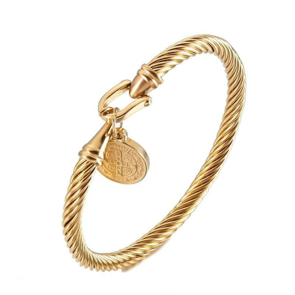 Saint Benedict Medal Women's Bracelet To Ward Off Evil - BGCOPPER