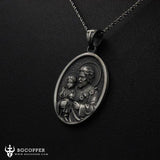 PURE TIN St Joseph Necklace/The patron saint of families,  fathers, pregnant women,explorers，immigrants, craftsmen,workers and engineers etc. - BGCOPPER