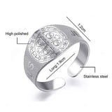Devil-chasing Medal Adjustable Ring,Inspire and empower you - BGCOPPER