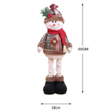Household Christmas Decoration， Dolls Santa Claus Elk Snowman Window Decoration - BGCOPPER