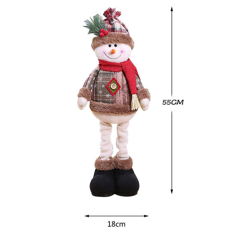 Household Christmas Decoration， Dolls Santa Claus Elk Snowman Window Decoration - BGCOPPER