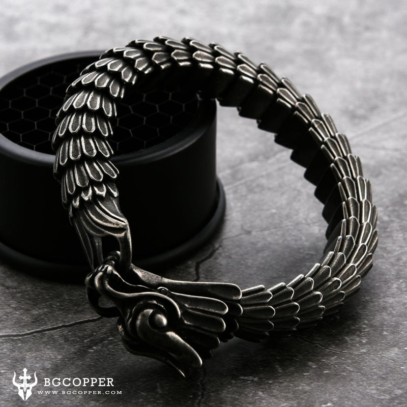 DRAGON SCALE STAINLESS STEEL BRACELET - BGCOPPER