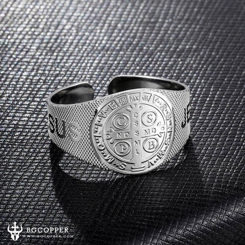 Devil-chasing Medal Adjustable Ring,Inspire and empower you - BGCOPPER