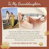 To My Granddaughter, I Am So Proud of You Bracelet