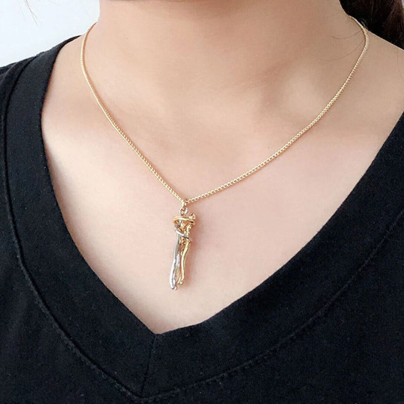Hug Necklace-The Tale of Two Lovers Necklace
