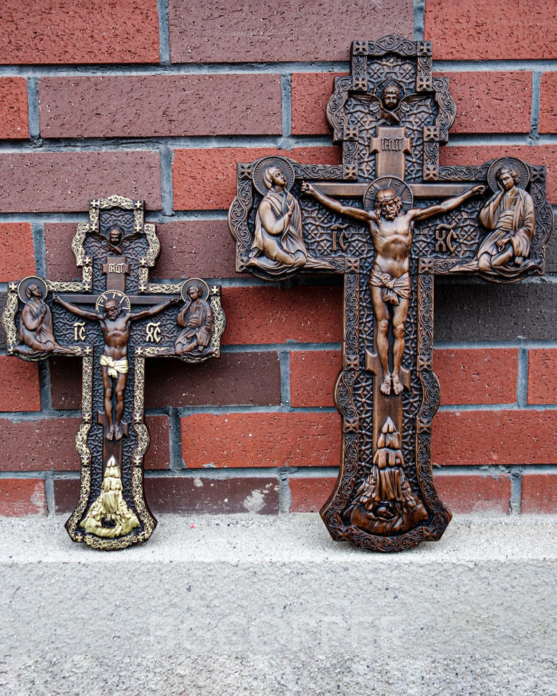 Bgcopper Holz orthodoxe religiöse geschnitzte Kruzifix-Geschnitzt aus Naturholz