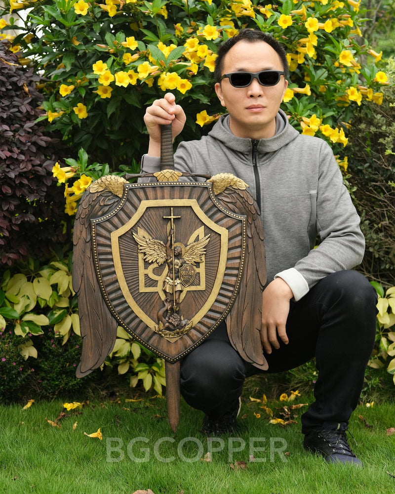 Archangel Michael Shield and Sword Religious Gifts - Best Wall Decor in 2023