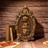 Three Sacred Hearts of the Holy Family Wall Hanging Art work Personalized Religious Gift wooden decor