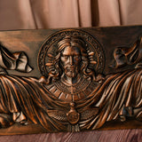 22.75" Jesus Christ, Holy Spirit  Wood Carved