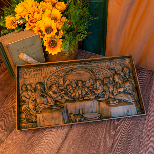 Last Supper Religious Carving Icons Personalized Gifts Wood Carving Religious Wood Wall Art