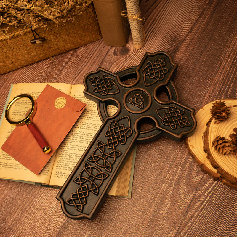 Celtic Cross Wood carving