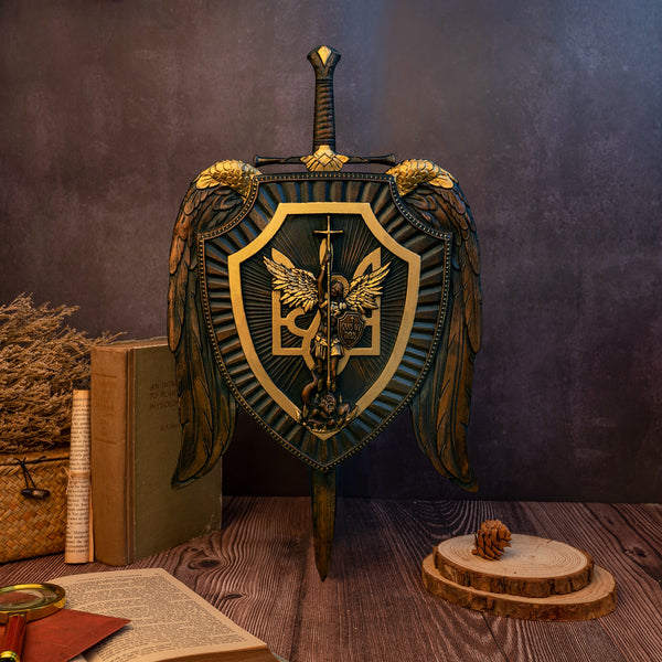 Archangel Michael Shield and Sword Religious Gifts - Best Wall Decor in 2023