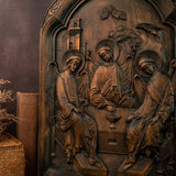 Orthodox Icon Holy Trinity  wooden carving gift