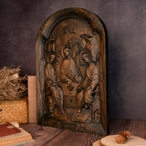 Orthodox Icon Holy Trinity  wooden carving gift