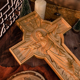 BGCOPPER Himmelfahrt Jesu Holzschnitzerei Kreuz-Die besten Geschenke für Ostern