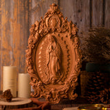 2023 New Religious gift with rich details of the wooden statue of Our Lady of Guadalupe