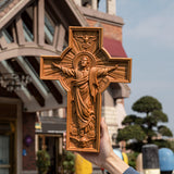 BGCOPPER Himmelfahrt Jesu Holzschnitzerei Kreuz-Die besten Geschenke für Ostern