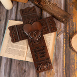 Faith, Hope, and Love Wall Cross with Bible Verse - Best Saint Valentine's day Gift