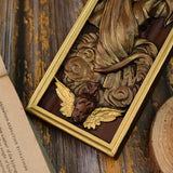 INRI Ascension  of Jesus wood carving cross —The best gifts for Easter