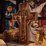 Bgcopper Ascension von Jesus Holz schnitzerei Kreuz-2023 NEUE VERSION