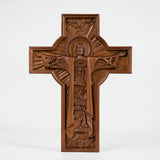 Bgcopper Ascension of Jesus wood carving cross - 2023 NEW VERSION