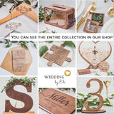 Hearts Wedding Guest Book Alternative, Custom Drop Box, Unique Wooden Boho and Rustic Wedding Decor, Anniversary