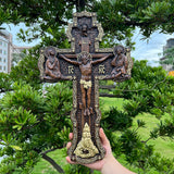 Bgcopper Holz orthodoxe religiöse geschnitzte Kruzifix-Geschnitzt aus Naturholz