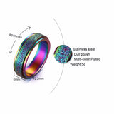 Titanium steel ANXIETY & STRESS RELIEF ROTATABLE RING