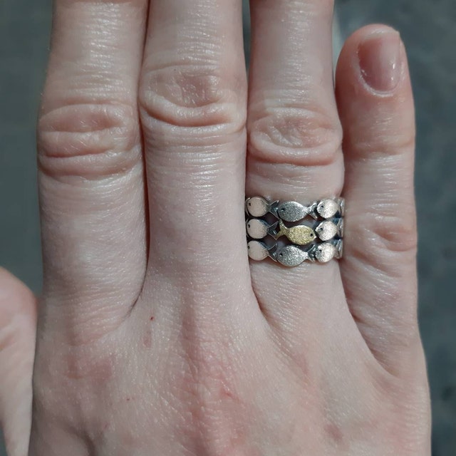 Swimming Against The Current Adjustable Ring - Gift for HER