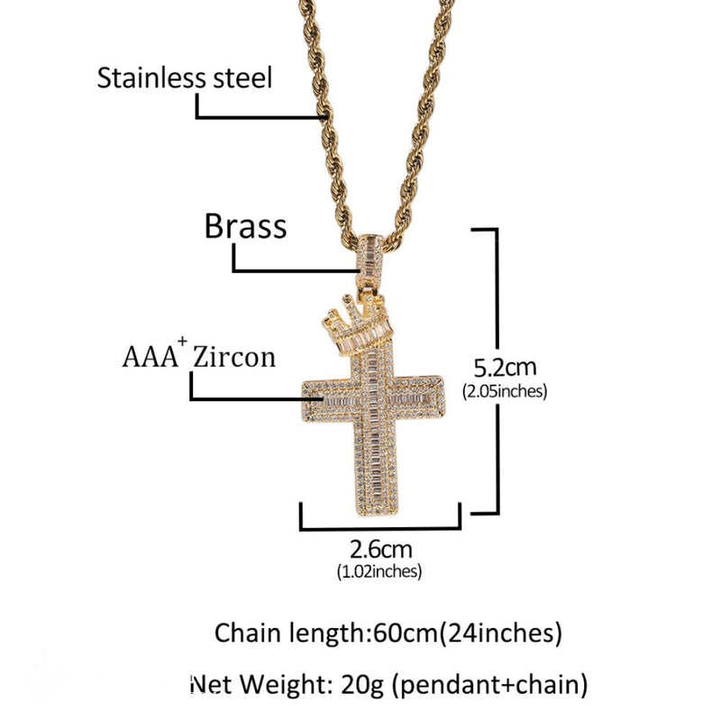 "His Queen, Her King" Couple Cross Necklace - Show Your Love