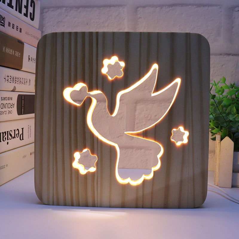 Jesus, Cross, Church, Holy spirit night light, religious wooden 3D mood light