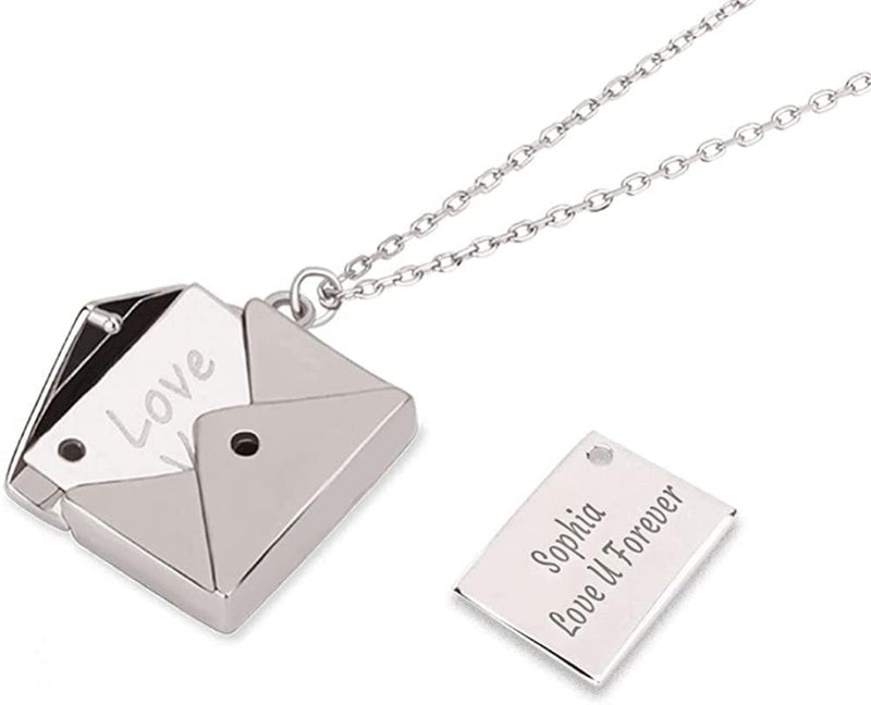 Openable Envelope Pendant I Love You Pendant Personalized Gift For BFF Couples - BGCOPPER