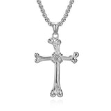 Knochen Kreuz Anhänger Halskette-Bestes Geschenk für Haustier-Liebhaber