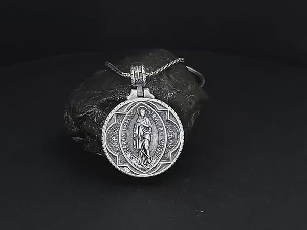 Immaculate Virgin Mary Pure Tin Necklace，the patron saint of USA、Brazil