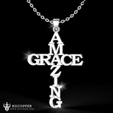 Amazing Grace Cross Necklace - BGCOPPER