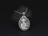 Pure Tin Saint Patrick Necklace,the Patron Saint of Ireland、Barbers、Engineers、Hairdressers、 Miners etc