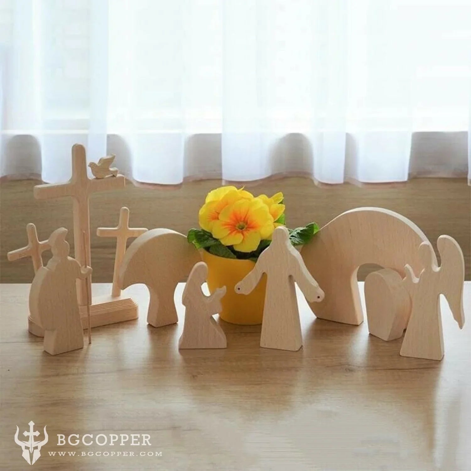 Easter Scene Wooden Decoration – BGCOPPER