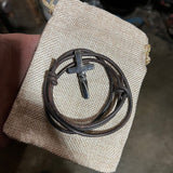 Bgcopper Twisted Cross Necklace - Gifts for Him/ Her