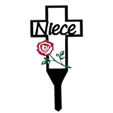 Bgcopper Cemetery Memorial Cross Stake for Parents