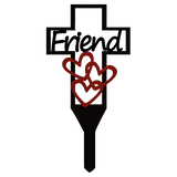 Bgcopper Cemetery Memorial Cross Stake for Parents