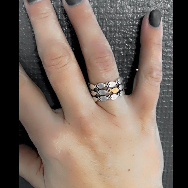 Swimming Against The Current Adjustable Ring - Gift for HER