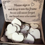 Hearts Wedding Guest Book Alternative, Custom Drop Box, Unique Wooden Boho and Rustic Wedding Decor, Anniversary