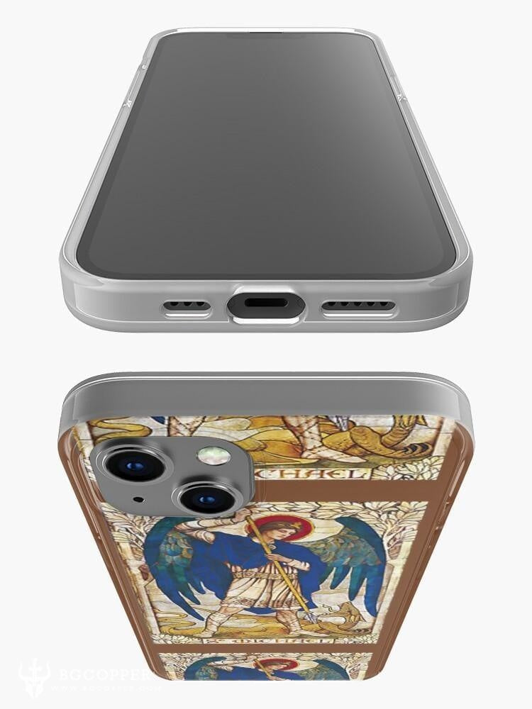 St Michael Angel Catholic Saint Archangel iPhone Case - BGCOPPER