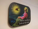 Wall Clock Jesus, would you look at the time - novelty vicar gift