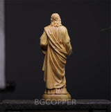 Hand Carved Southern European boxwood  Sacred Heart of Jesus