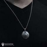 Epic Spartan Shield Pure Tin Necklace - BGCOPPER